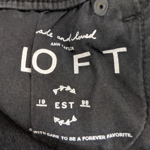 Loft Faded Black Legging Skinny Jeans Rocker Edgy - Picture 8 of 8